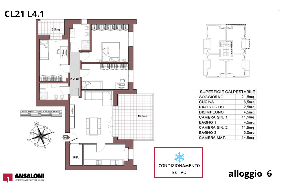 6.L4.1-CL21 -appartamento-CALDERARA -pianta-ansaloni