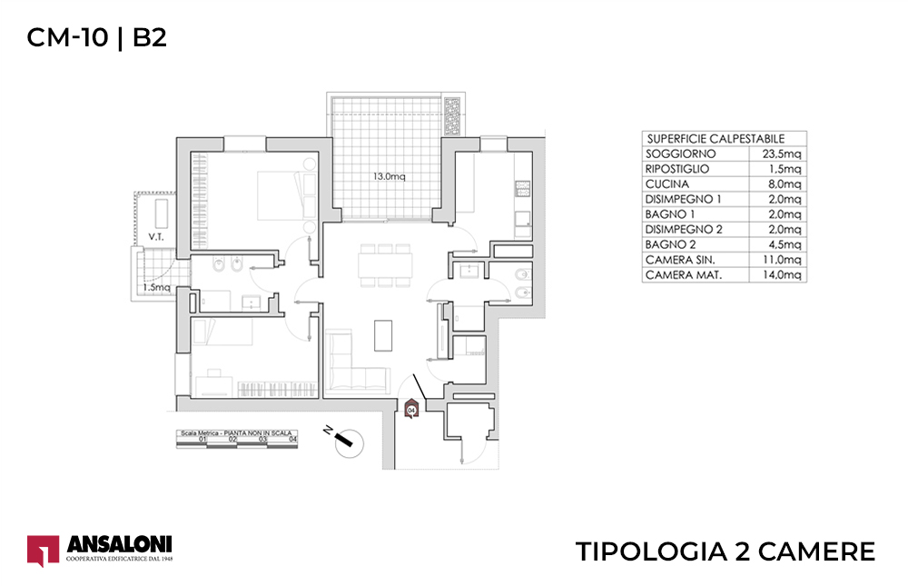 CASTEL MAGGIORE – COUNTRY CLUB – Appartamento 4 – Via Galliera
