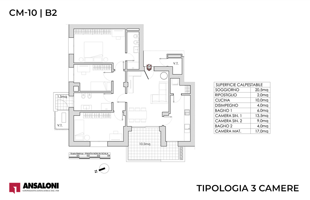 CASTEL MAGGIORE – COUNTRY CLUB – Appartamento 7 – Via Galliera